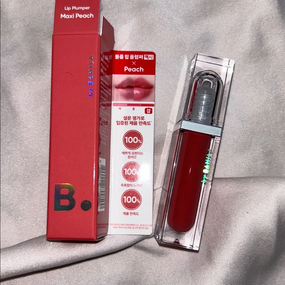 B by Banila lip plumper in Maxi peach